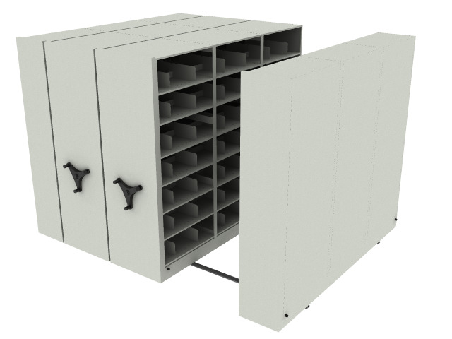 Gray Mist Mobile Storage Shelves