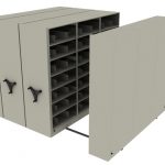 Pewter Mobile Storage Shelves