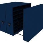 Navy Color Mobile Storage Shelves